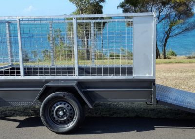 Caged single axle box trailer Queensland